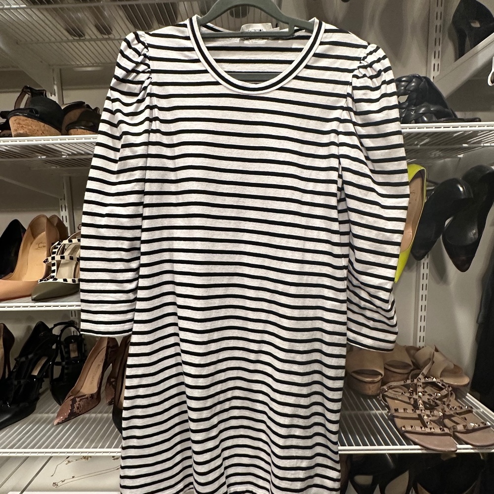 A.L.C stripe shirt dress, puff sleeve M